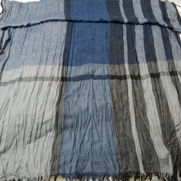 Multi Colored Blue Scarf - Picture 8 of 8